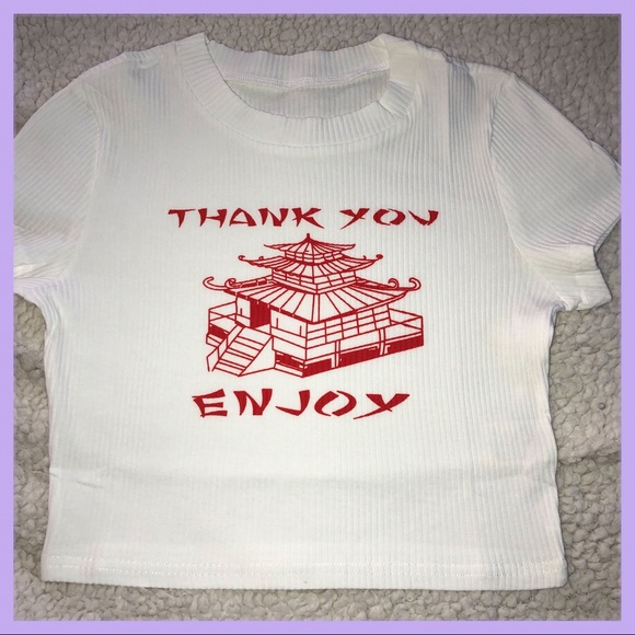 โค๏ธโThank You Enjoyโ Crop Topโค๏ธ - Picture 2 of 6